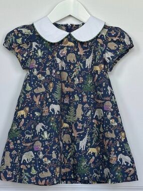 Classic Prep Liberty Print Paige Christmas Dress NWT 6-12M